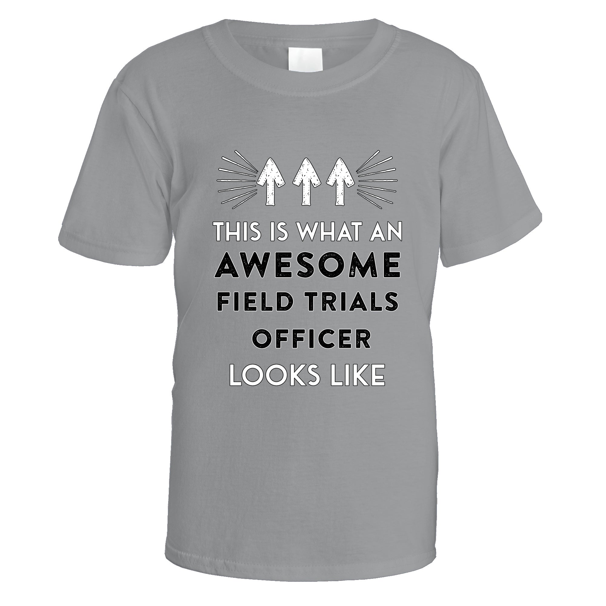 awesome-field-trials-officer-t-shirt - Sports Grey