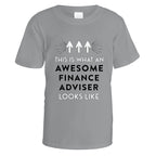 Awesome Finance Adviser T-Shirt - Small / Sports Grey