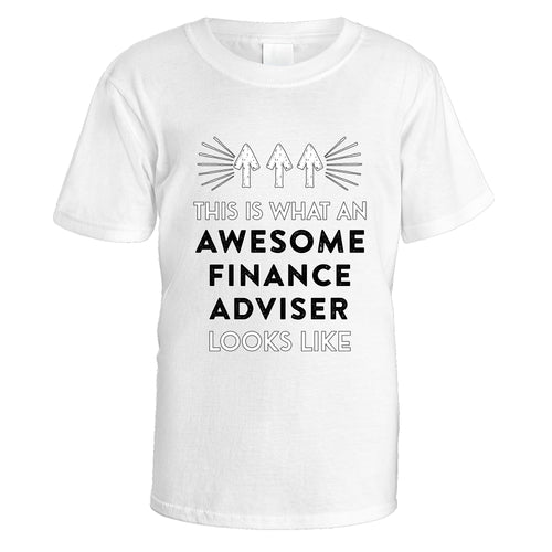 Awesome Finance Adviser T-Shirt - Medium / White