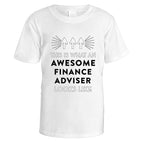 awesome-finance-adviser-t-shirt - White