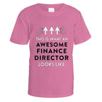 Awesome Finance Director T-Shirt - Small / Azalea