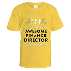 Awesome Finance Director T-Shirt - Small / Daisy