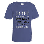 Awesome Financial Advisor T-Shirt - XX Large / Purple