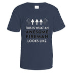 Awesome Fireman T-Shirt - Small / Navy