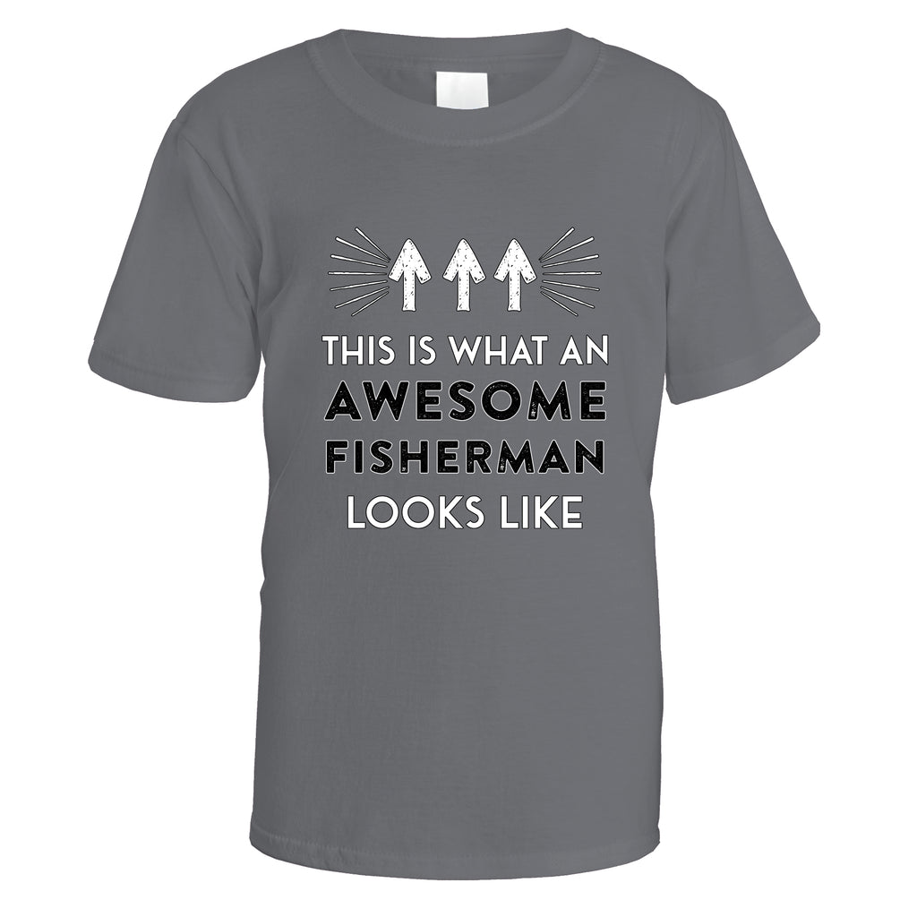 Awesome Fisherman T-Shirt - Small / Charcoal