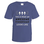 Awesome Fisherman T-Shirt - Small / Purple