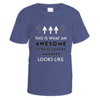 Awesome Fitness Centre Manager T-Shirt - Small / Purple