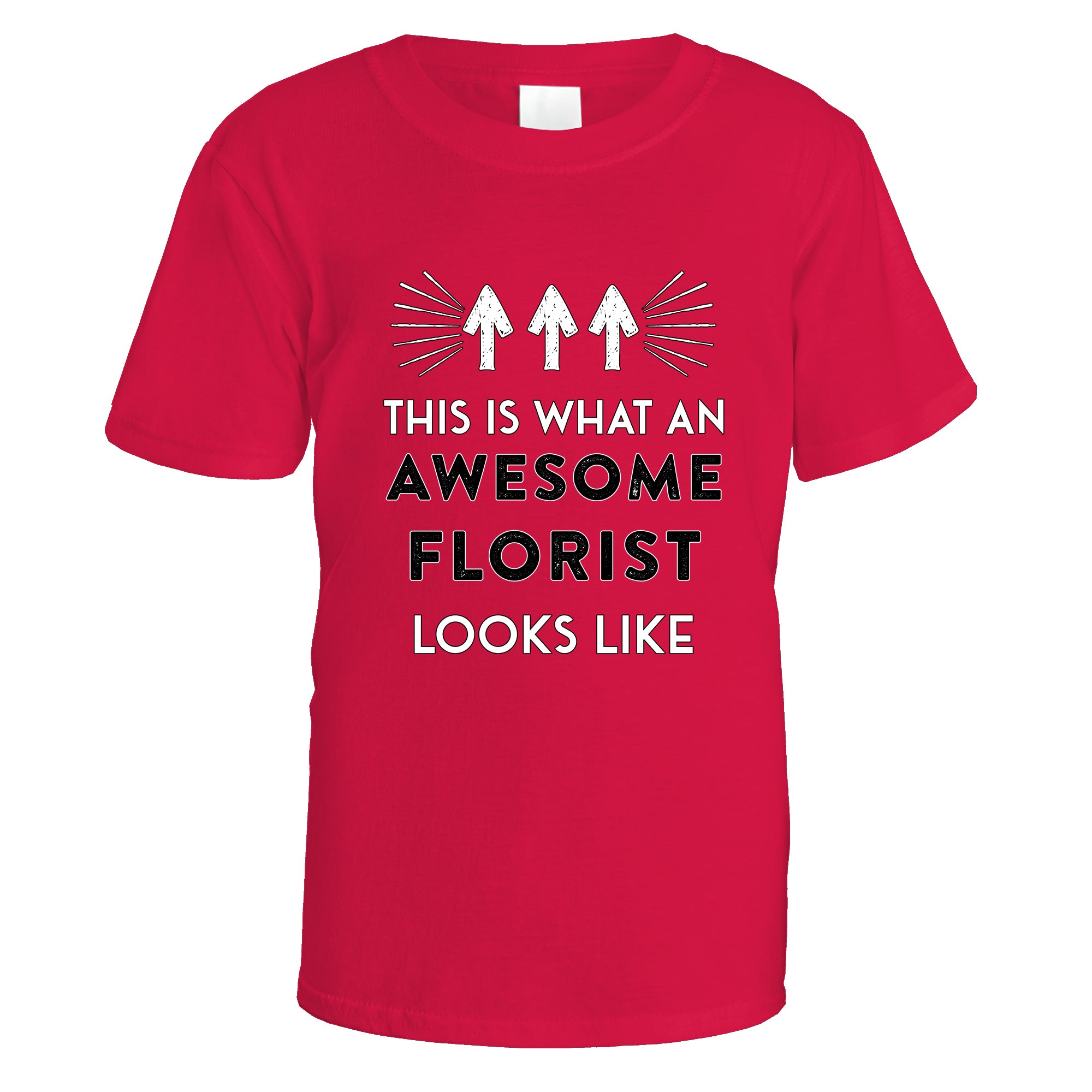 awesome-florist-t-shirt - Red