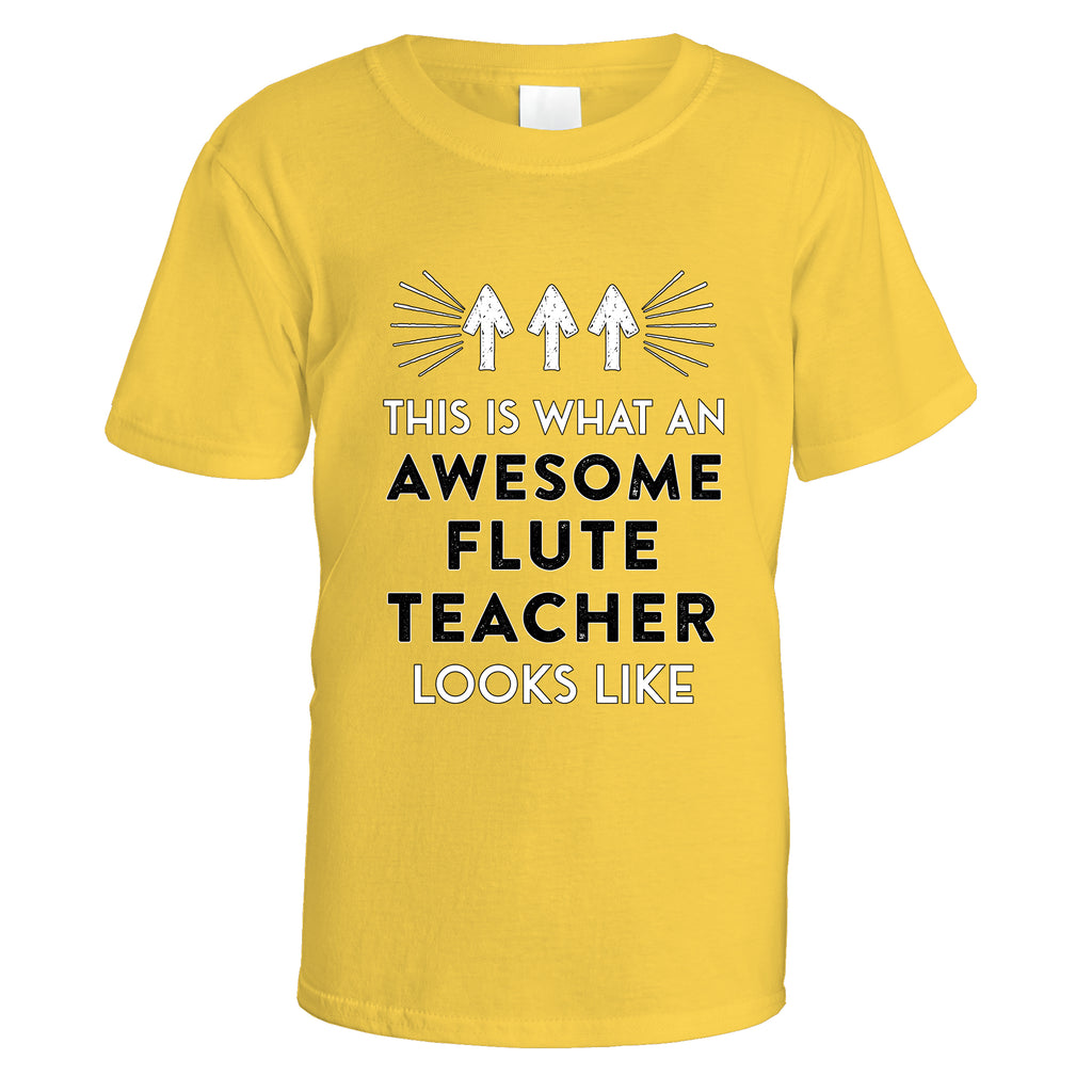 Awesome Flute Teacher T-Shirt - Small / Daisy