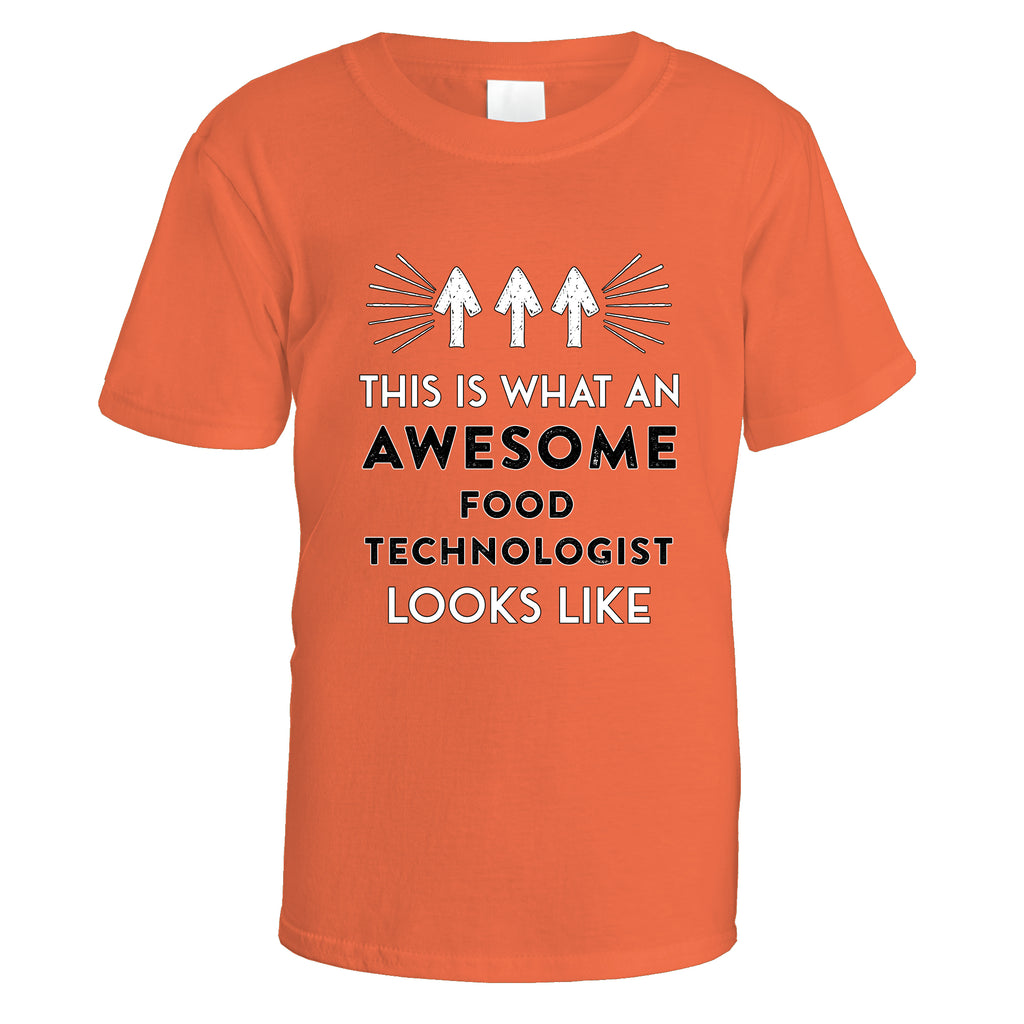 Awesome Food Technologist T-Shirt - Small / Orange