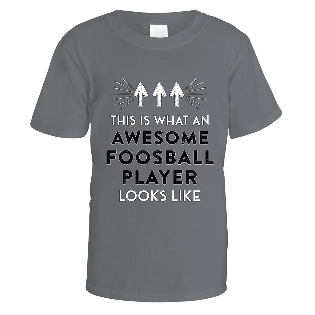Awesome Foosball Player T-Shirt - Small / Charcoal