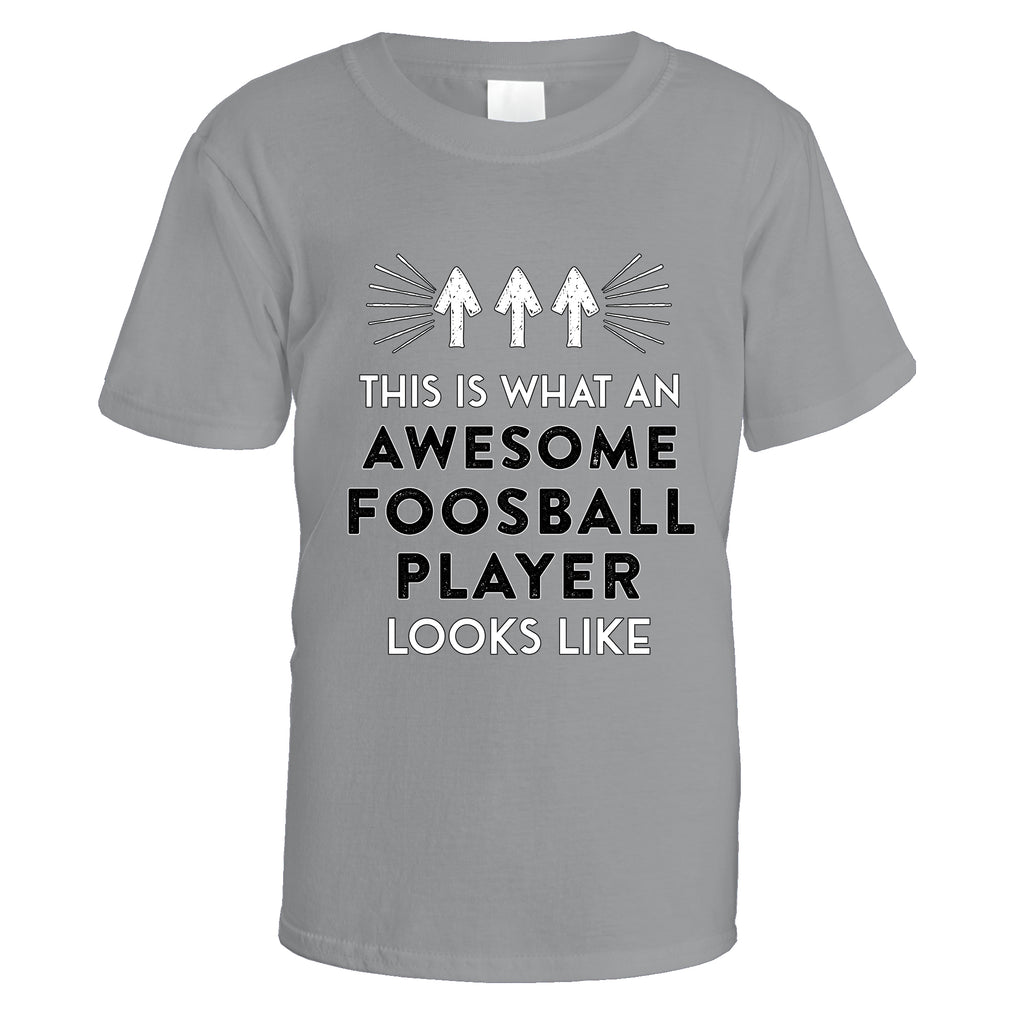 Awesome Foosball Player T-Shirt - Small / Sports Grey