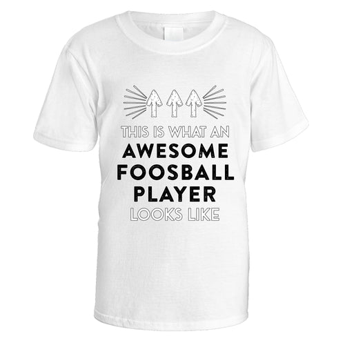Awesome Foosball Player T-Shirt - Medium / White