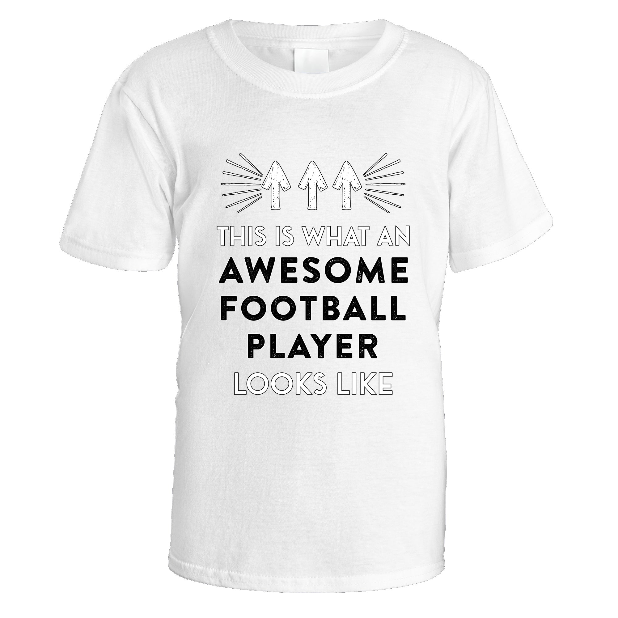 awesome-football-player-t-shirt - White