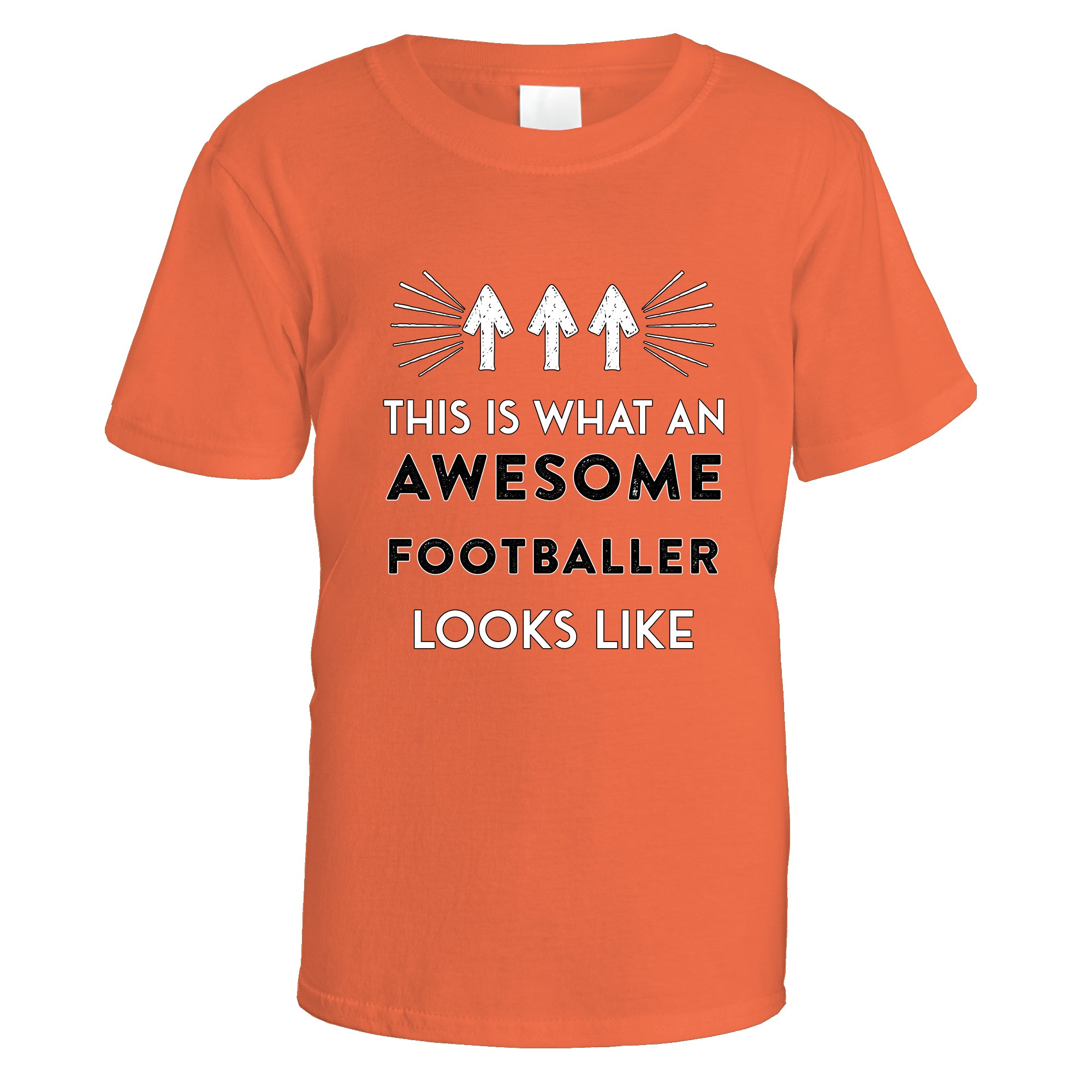 awesome-footballer-t-shirt - Orange