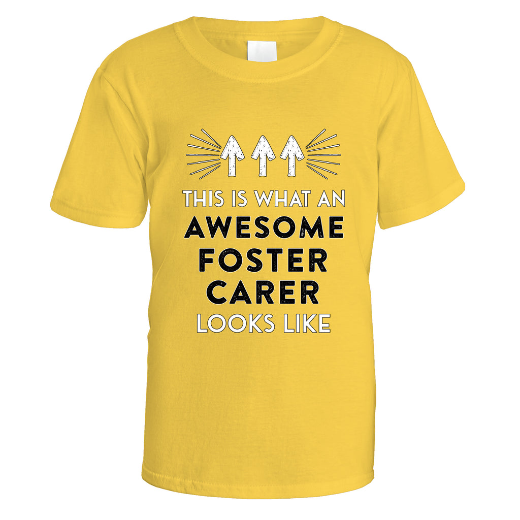 Awesome Foster Carer T-Shirt - Small / Daisy