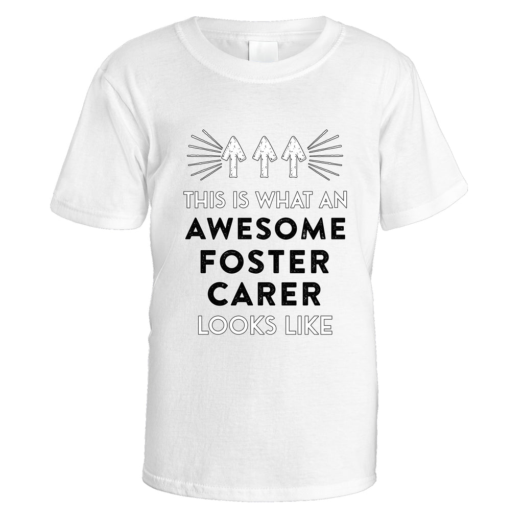 Awesome Foster Carer T-Shirt - Medium / White