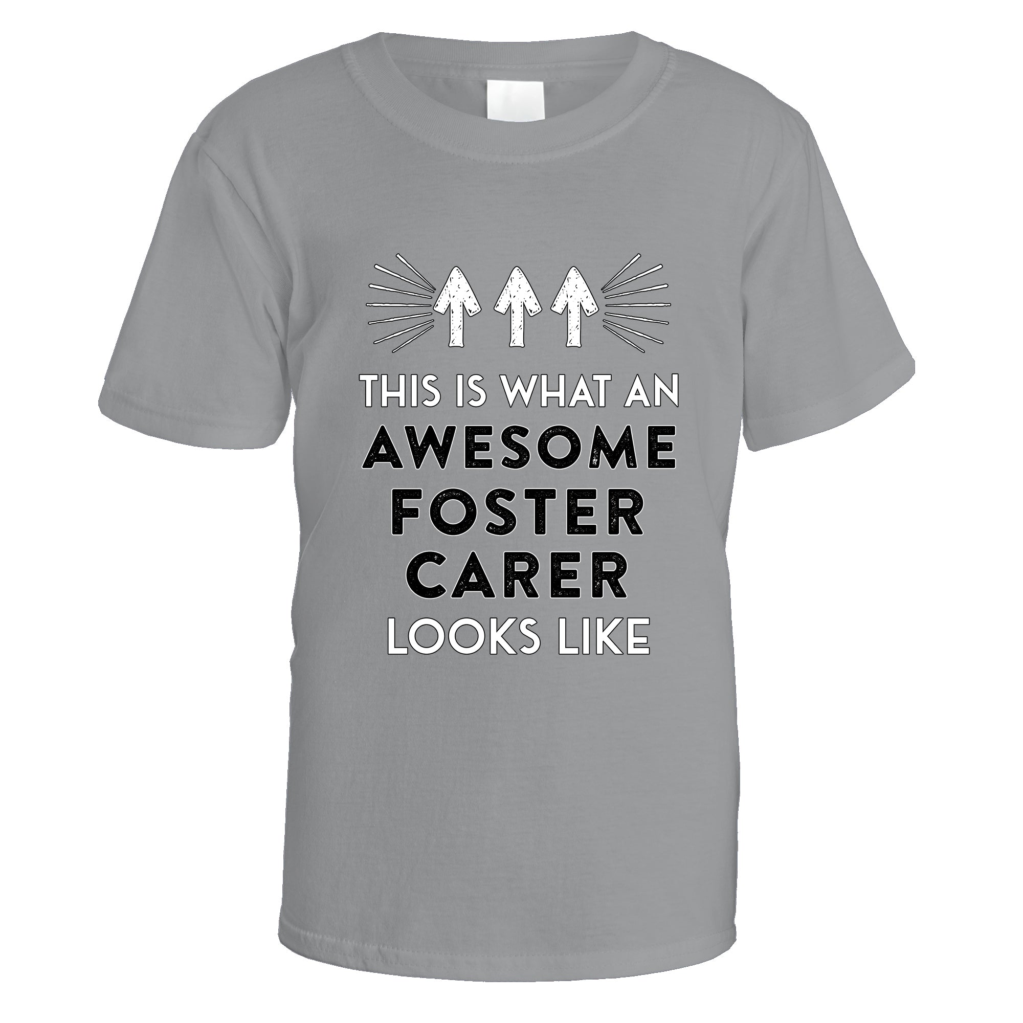awesome-foster-carer-t-shirt - Sports Grey