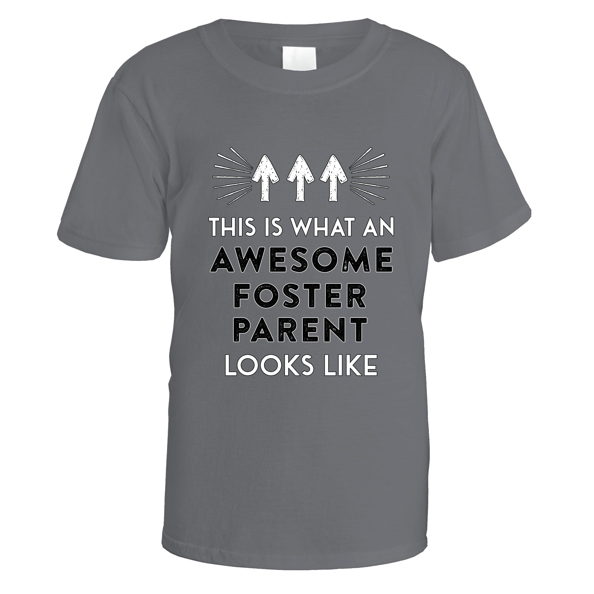 awesome-foster-parent-t-shirt - Charcoal