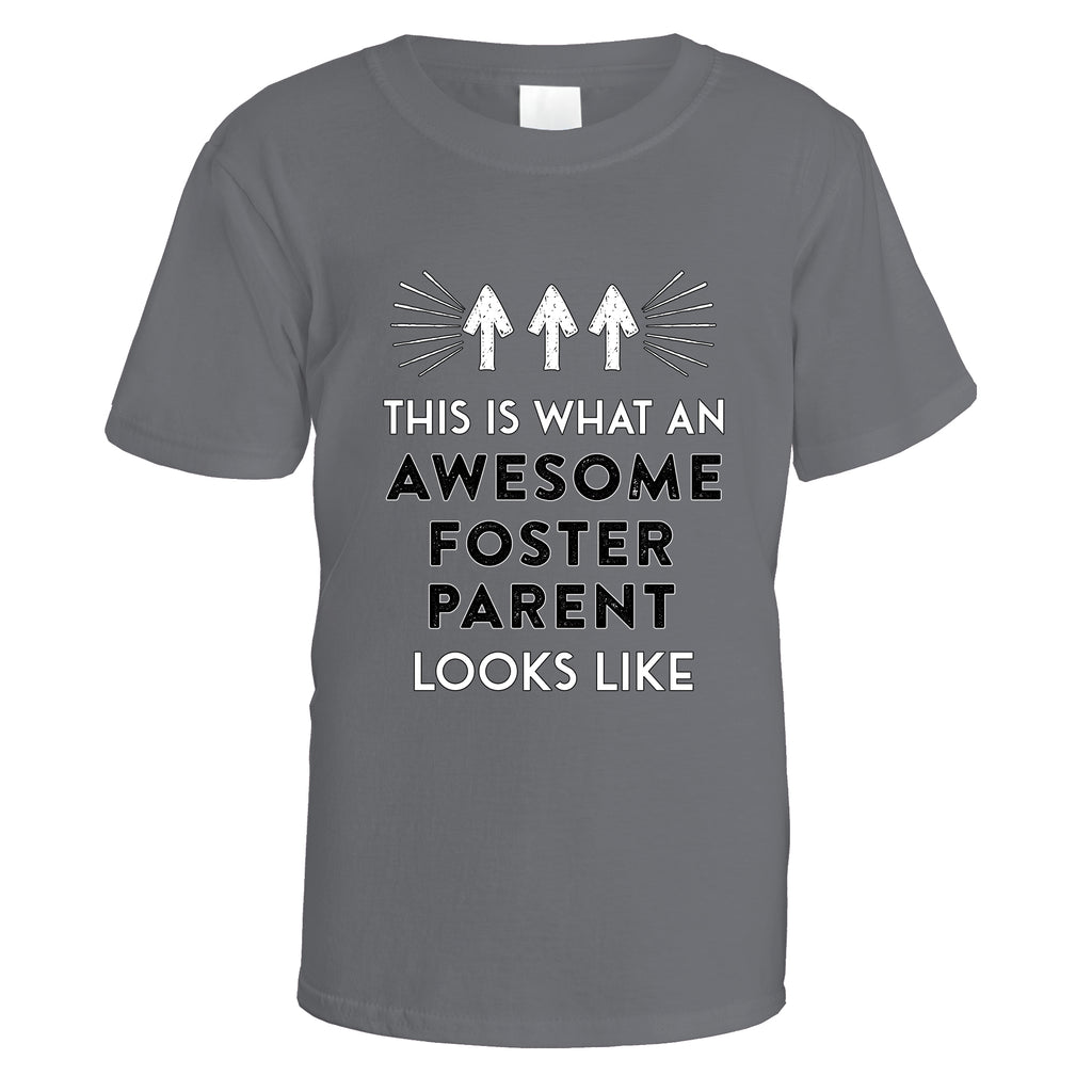Awesome Foster Parent T-Shirt - Small / Charcoal