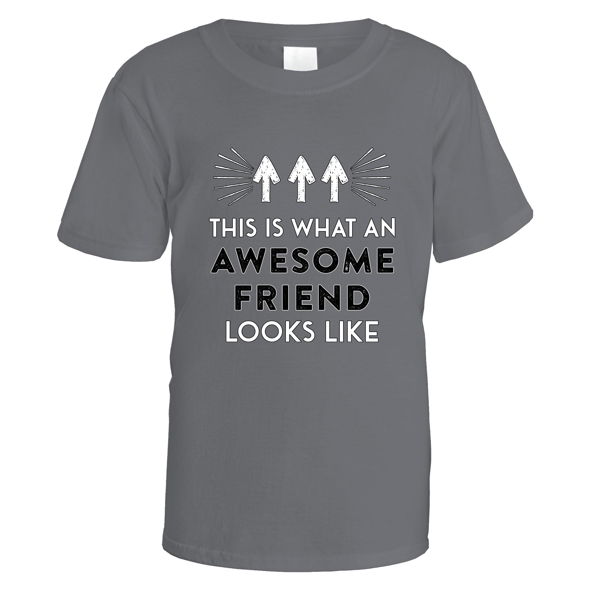 awesome-friend-t-shirt - Charcoal