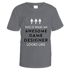 Awesome Game Designer T-Shirt - Small / Charcoal