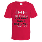 Awesome Game Designer T-Shirt - Small / Red