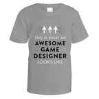 Awesome Game Designer T-Shirt - Small / Sports Grey