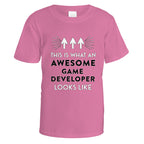 Awesome Game Developer T-Shirt - Small / Azalea