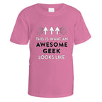 Awesome Geek T-Shirt - Small / Azalea