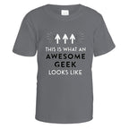 Awesome Geek T-Shirt - Small / Charcoal