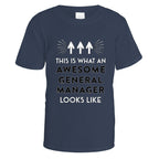Awesome General Manager T-Shirt - Small / Navy