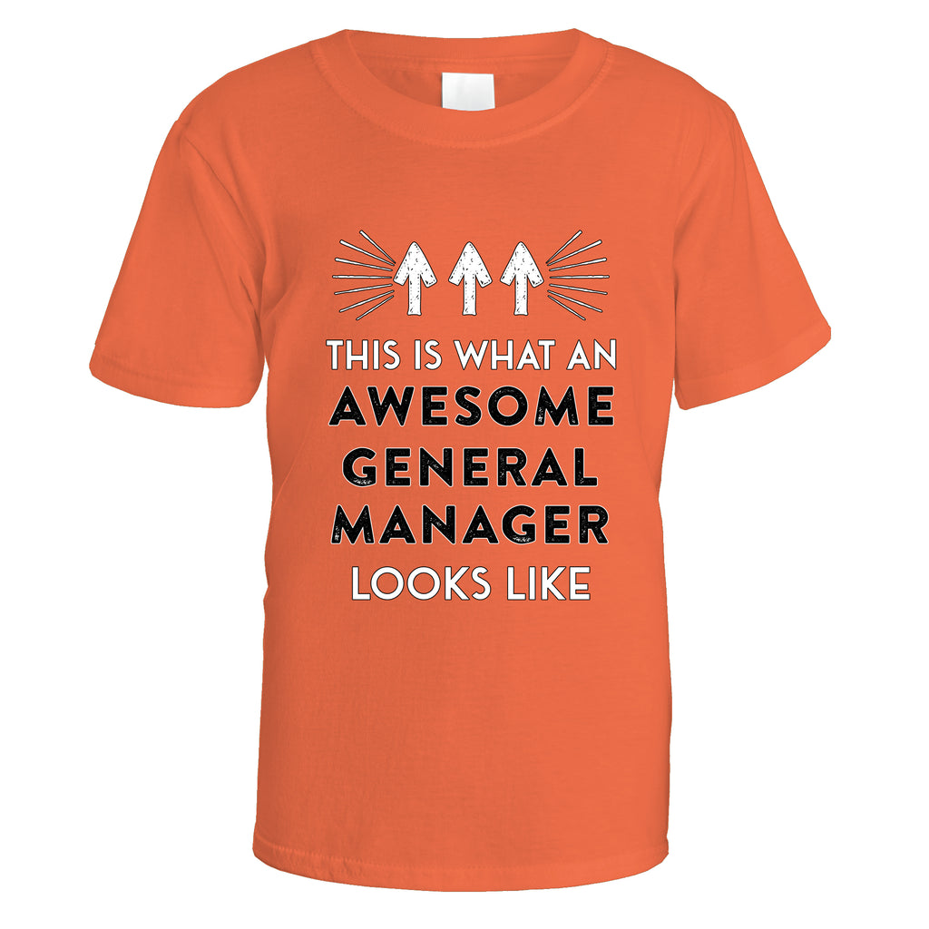 Awesome General Manager T-Shirt - Small / Orange