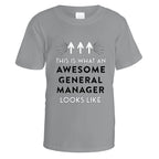 Awesome General Manager T-Shirt - Small / Sports Grey