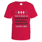 awesome-general-manager-t-shirt - Red