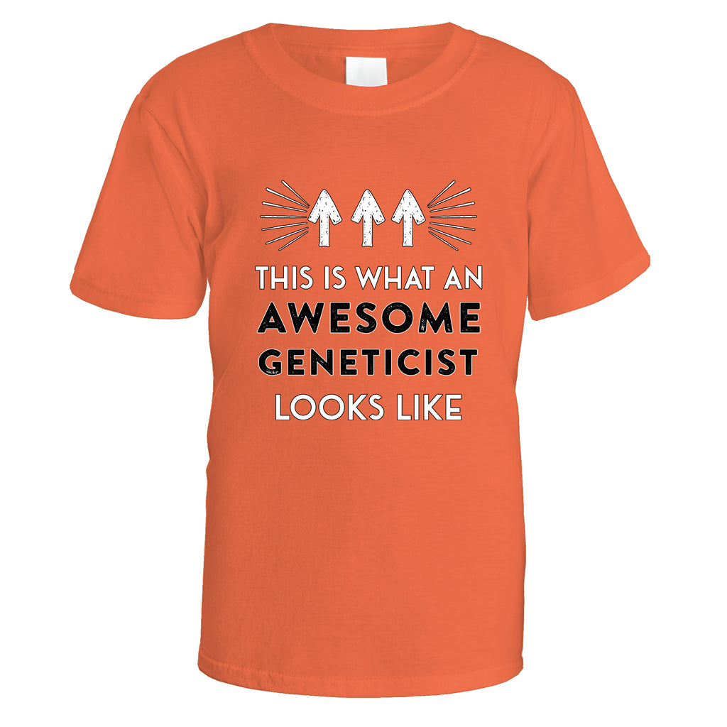 Awesome Geneticist T-Shirt - Small / Orange