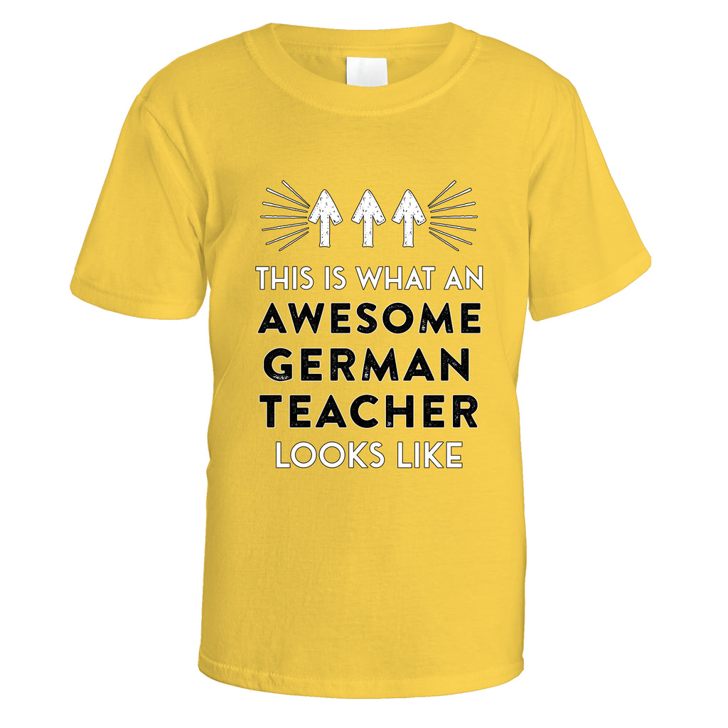 Awesome German Teacher T-Shirt - Small / Daisy