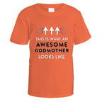 Awesome Godmother T-Shirt - Small / Orange