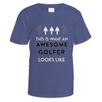 Awesome Golfer T-Shirt - Small / Purple