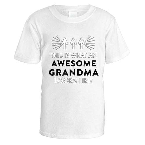 Awesome Grandma T-Shirt - Medium / White
