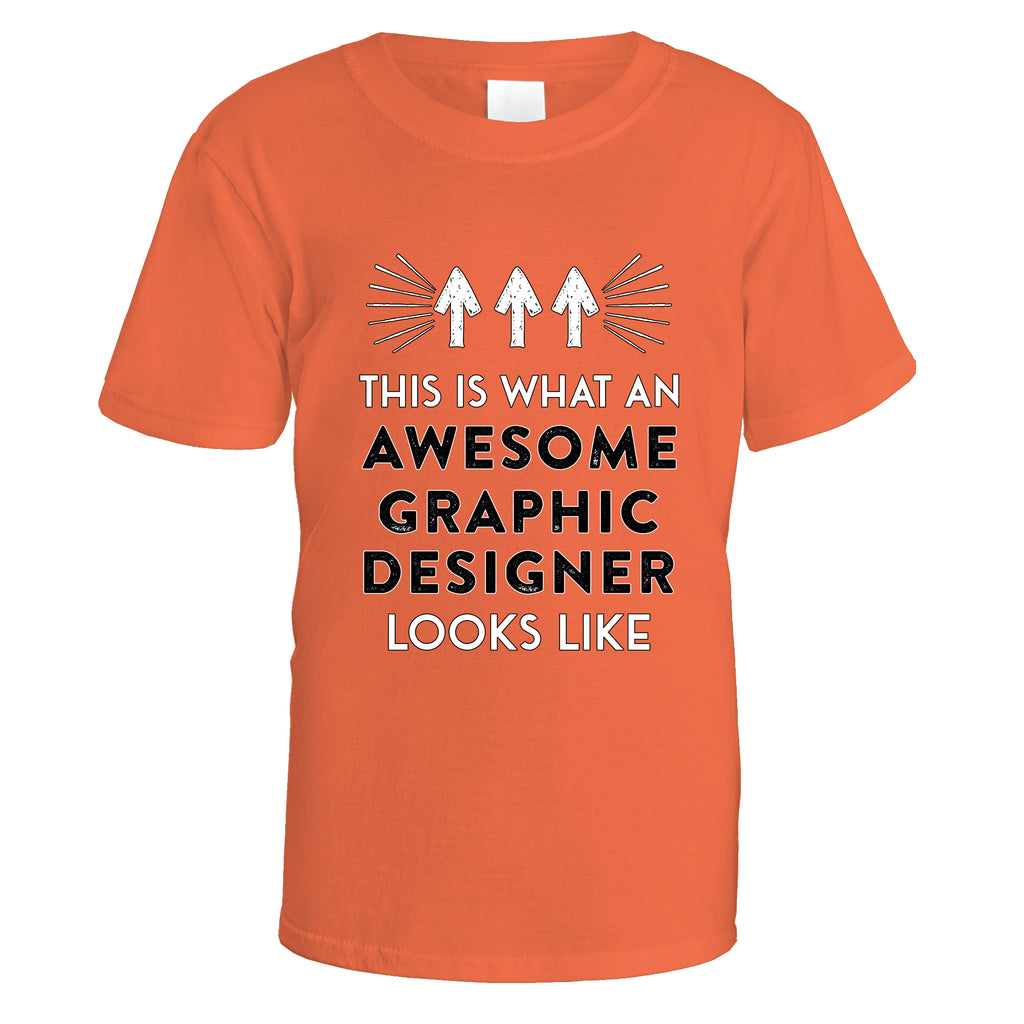 Awesome Graphic Designer T-Shirt - Small / Orange
