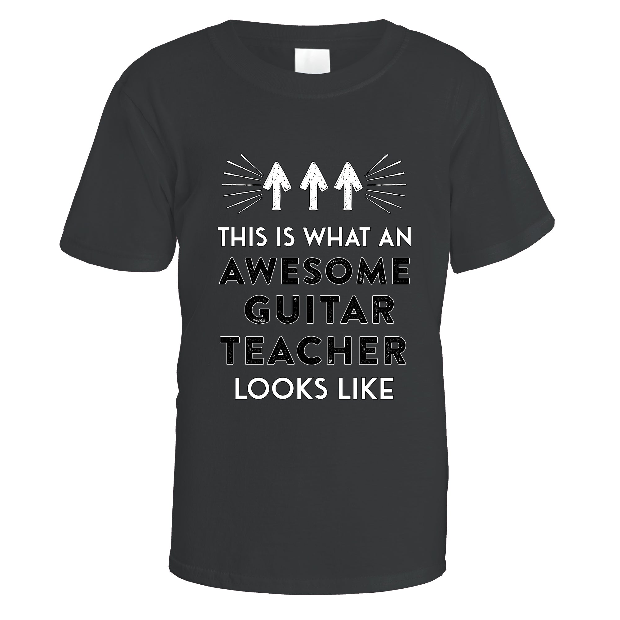awesome-guitar-teacher-t-shirt - Black