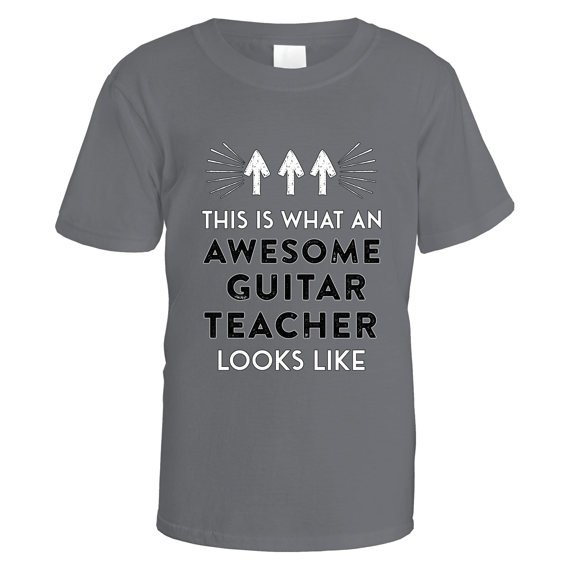 awesome-guitar-teacher-t-shirt - Charcoal