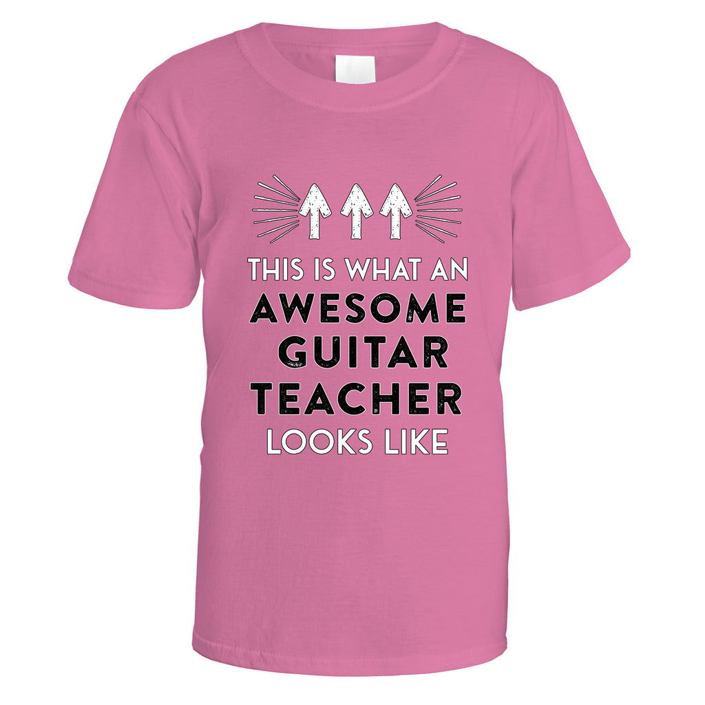 Awesome Guitar Teacher T-Shirt - Small / Azalea
