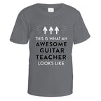 Awesome Guitar Teacher T-Shirt - Small / Charcoal