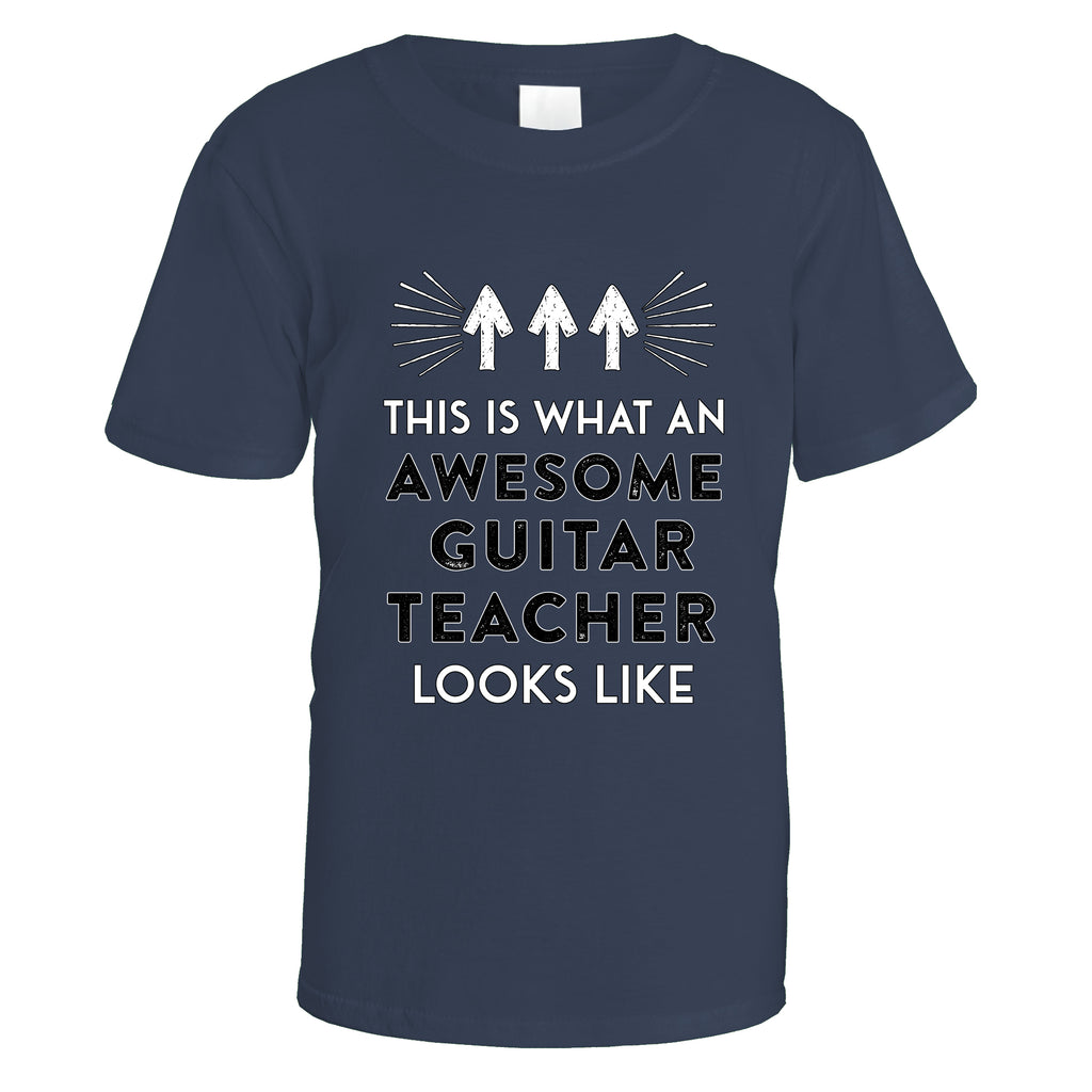 Awesome Guitar Teacher T-Shirt - Small / Navy