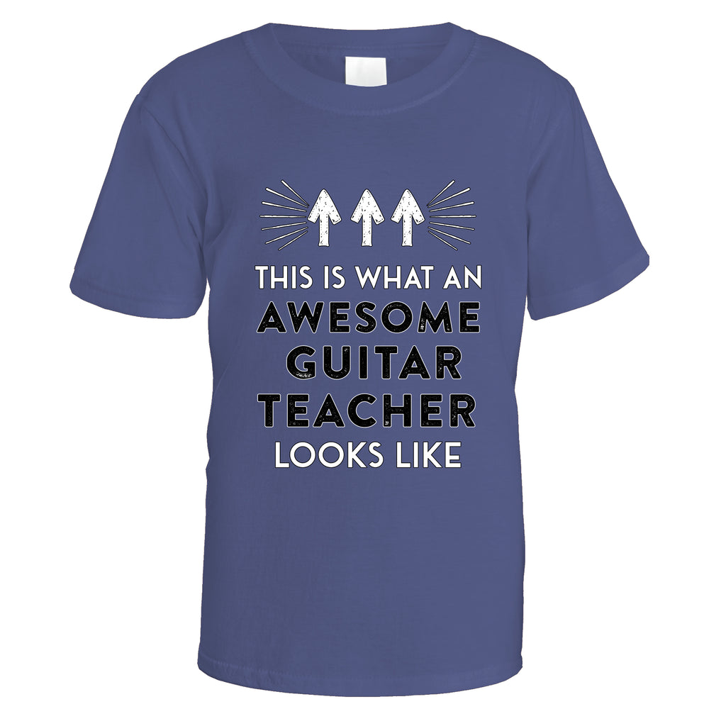 Awesome Guitar Teacher T-Shirt - Small / Purple