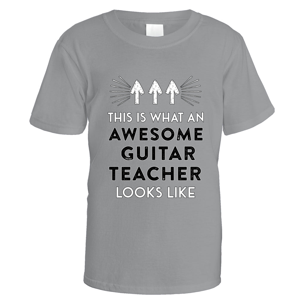 Awesome Guitar Teacher T-Shirt - Small / Sports Grey