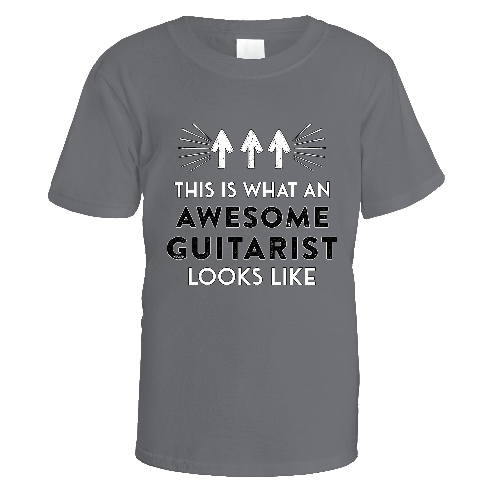 awesome-guitarist-t-shirt - Charcoal