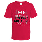 Awesome Guitarist T-Shirt - Small / Red